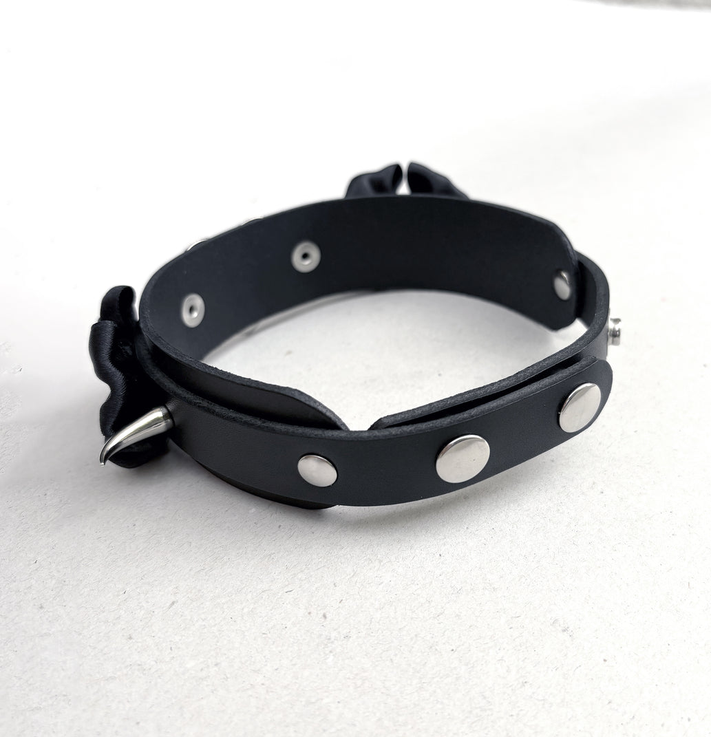 Choker de cuero - Edición Obsidiana