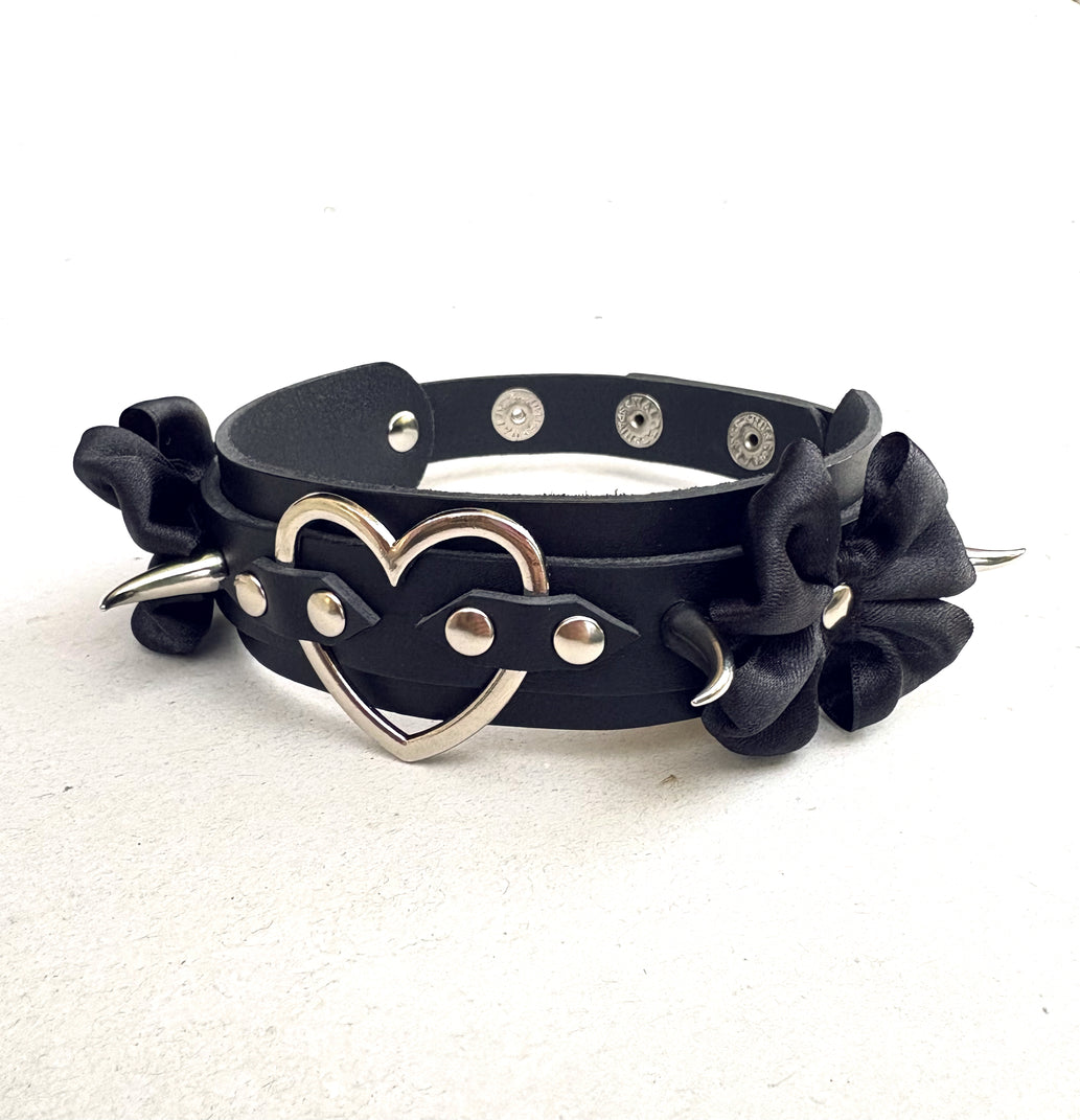 Choker de cuero - Edición Obsidiana