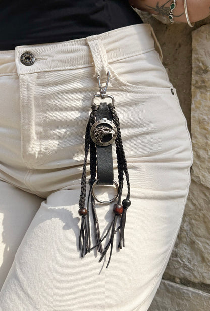 KEYCHAIN Black eagle - Braids