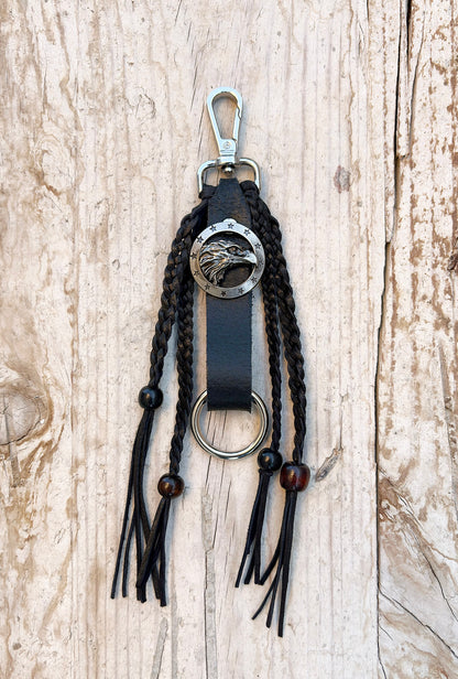 KEYCHAIN Black eagle - Braids