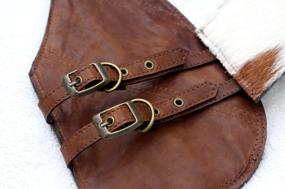 Texas - BOLSO ARNÉS DE PIEL – Plata