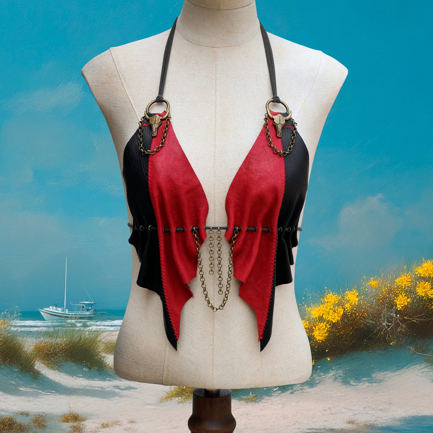 Top de cuero - Edición Boston