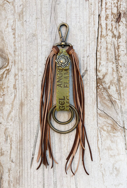 KEYCHAIN Cowboy flower - Fringe