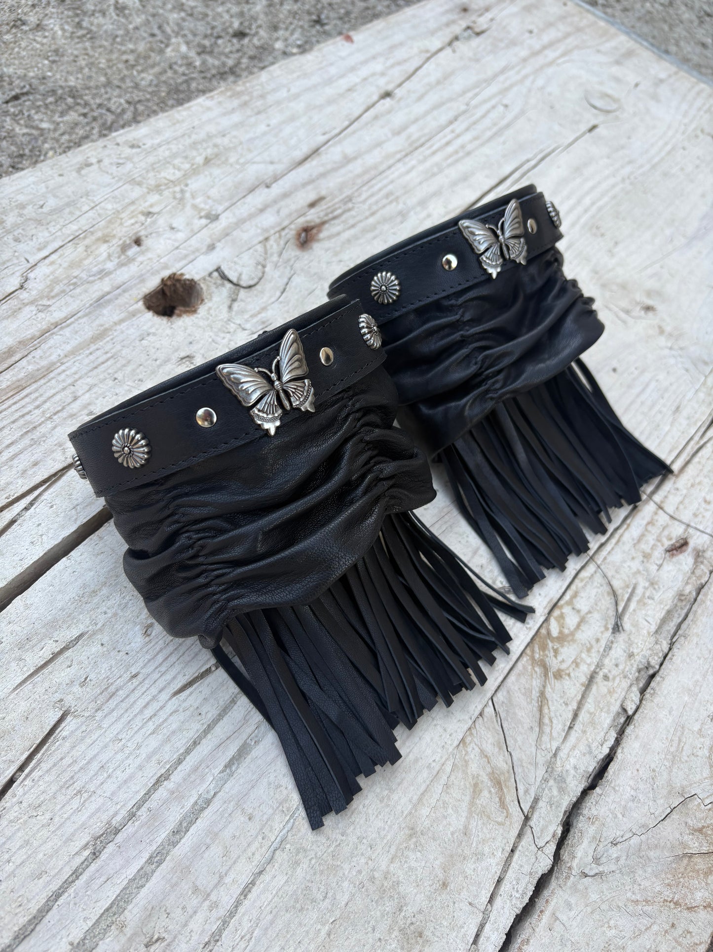 Cubrebotas de piel de cordero italiano