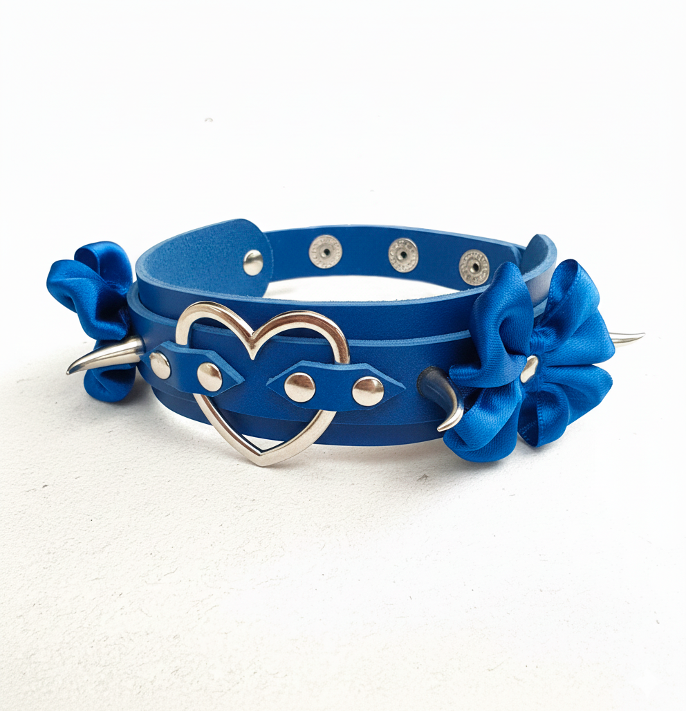 Choker de cuero - Edición Blu