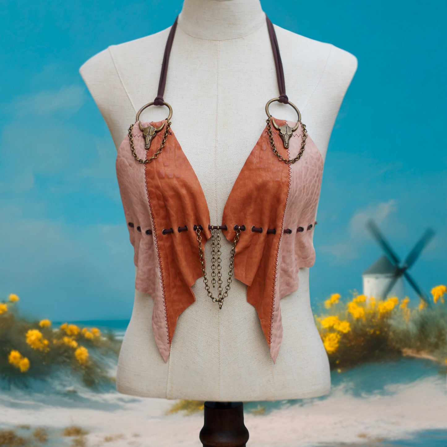 Top de cuero - Edición Árida